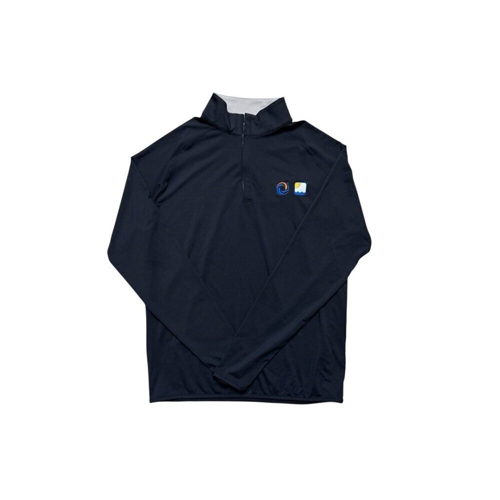 Peter Millar Crown Crafted Black 1/4 Zip Pullover Men Large